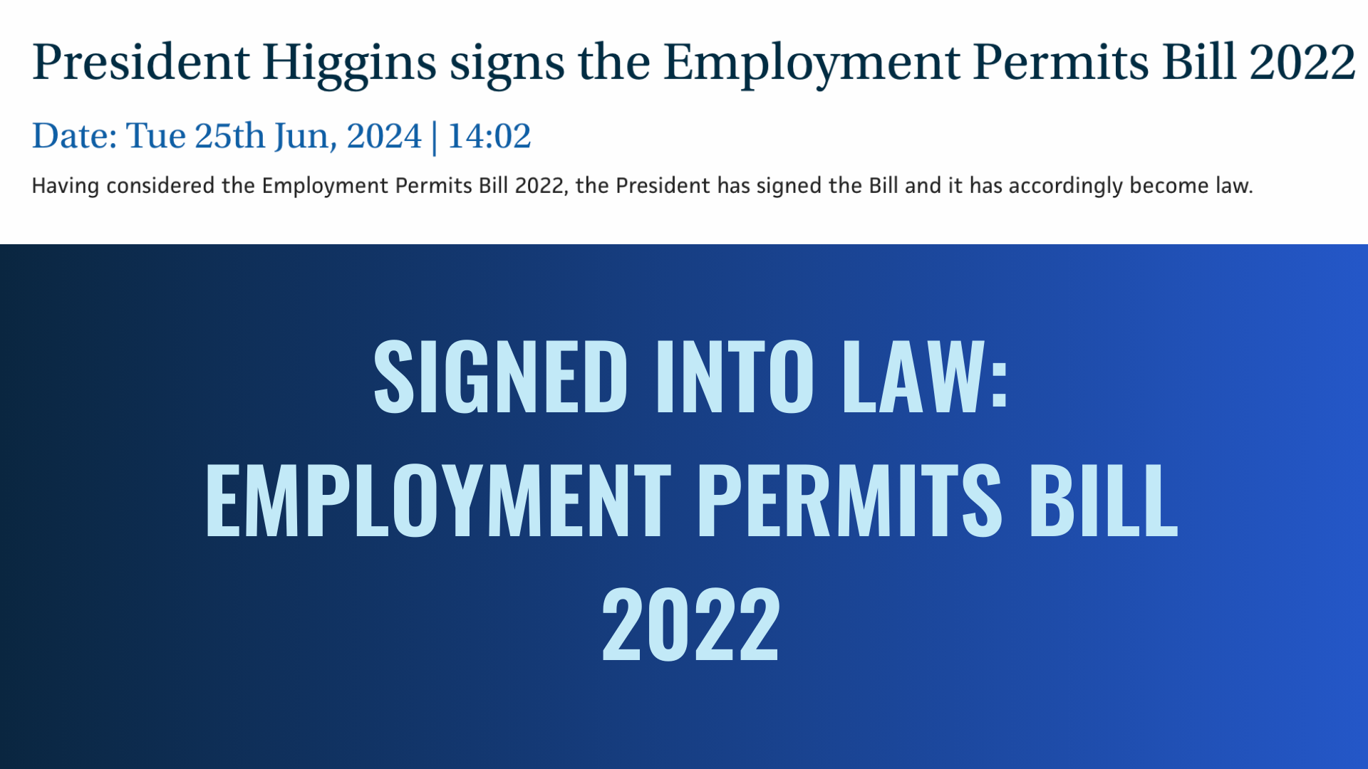 Overhauling Ireland’s Employment Permits: Key Insights into the 2022 Bill